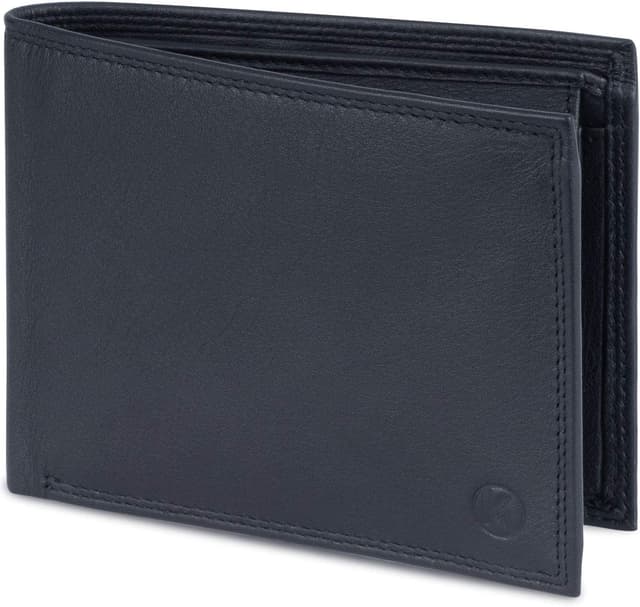 Thumbnail 6 de KORUTA Herren-Geldbörse aus Leder (braun) mit RFID-Schutz und 13 Fächern – großes Portemonnaie im Querformat