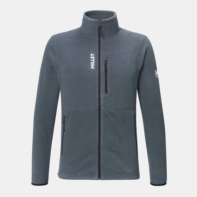 Detalle de Millet SENECA POLAR JKT para hombre: chaqueta polar de montaña con cuello alto y cremallera