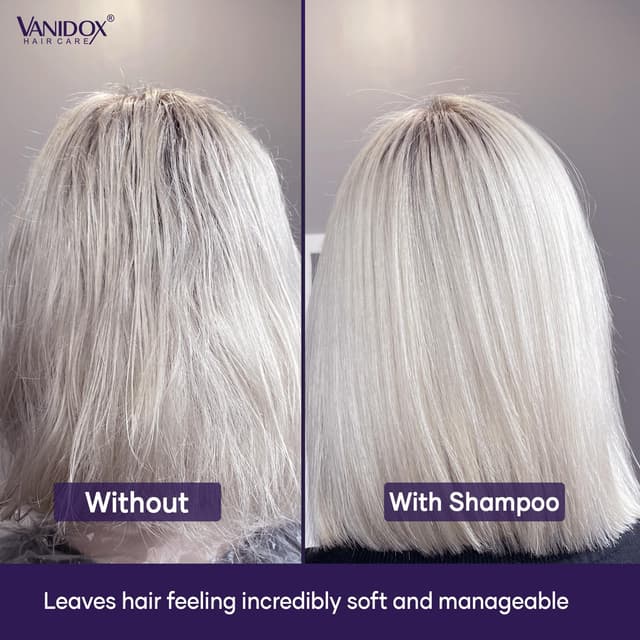 Thumbnail 6 de VANIDOX Sulfate-Free Purple Toning Shampoo & Conditioner Set (16 fl oz each) for Grey and Silver Hair