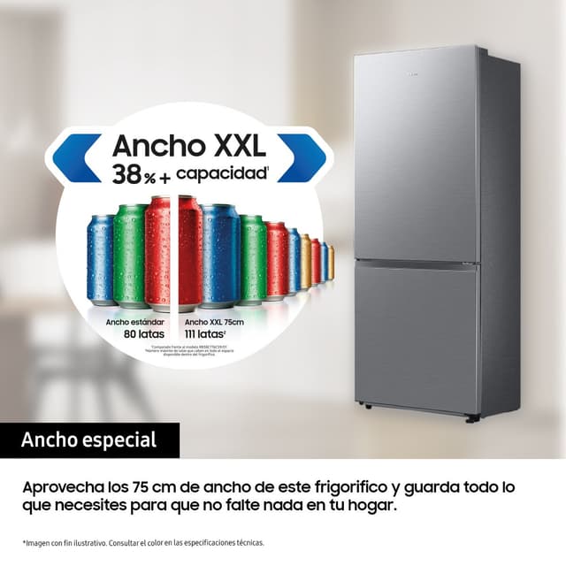 Thumbnail 3 de Samsung RB53DG703DS9EF frigorífico combi 75 cm