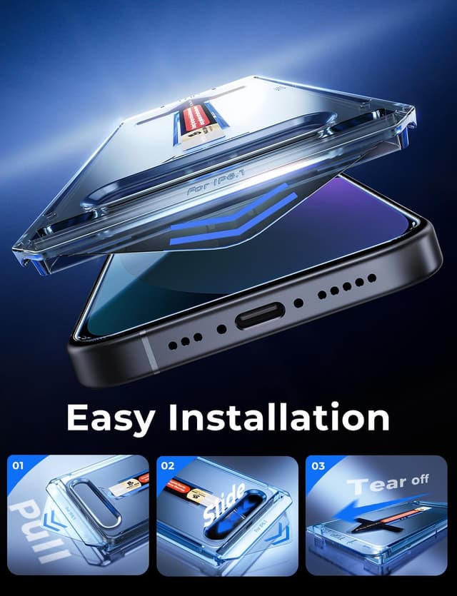 Detalle de MAGIC JOHN Tempered Glass Screen Protector 2 Pack