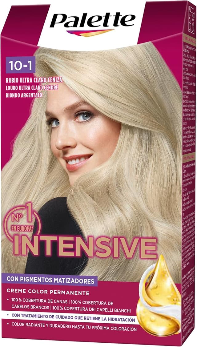 Thumbnail 1 de Palette 10-1 Rubio Ultra Claro Ceniza 🖌️ Tinte Permanente con Aceite