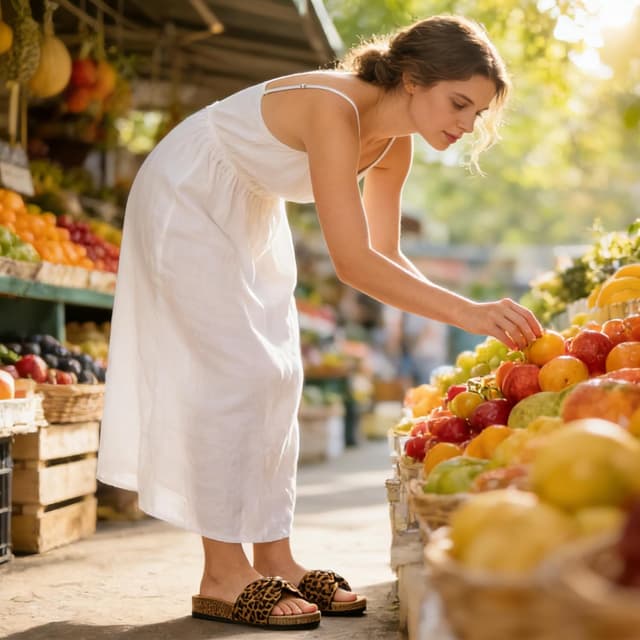 Detalle 2 de JOMIX Mules femme à nœud et imprimé fleurs : claquettes/sandales plates pour plage, piscine et douche