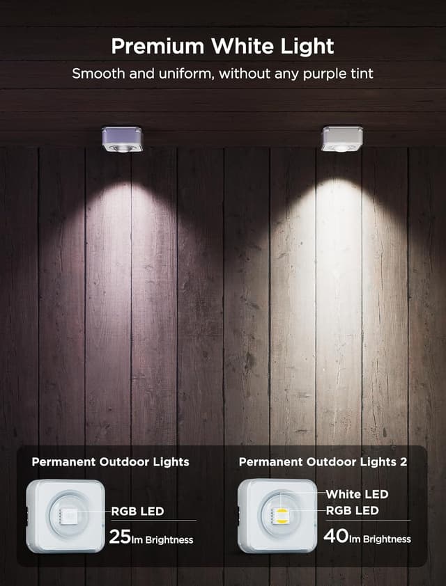 Detalle 2 de Govee Permanent Outdoor Lights 2, 150ft RGBIC