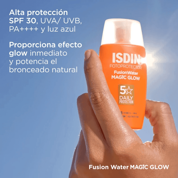 Detalle 2 de Isdin Fusion Water Magic Glow SPF30 2x50 ml