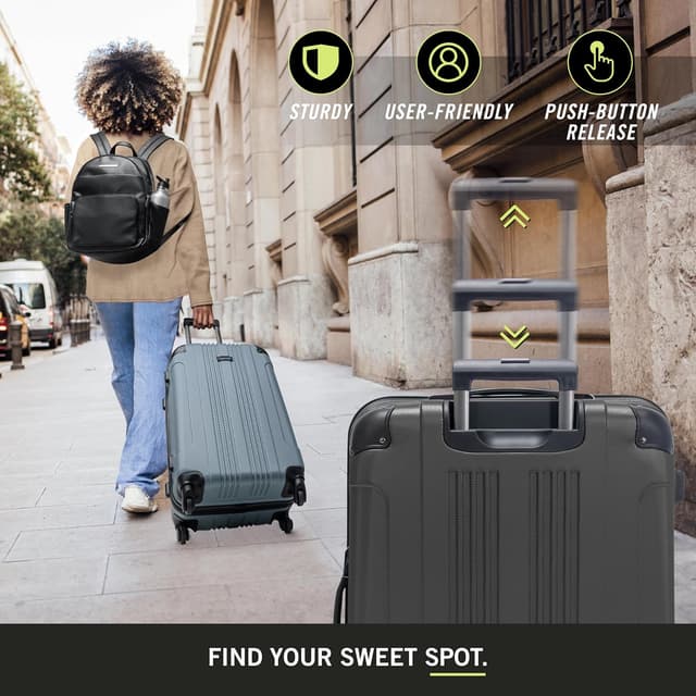 Detalle de Kenneth Cole Reaction Out Of Bounds Vertical Travel Luggage Carbon 5708488