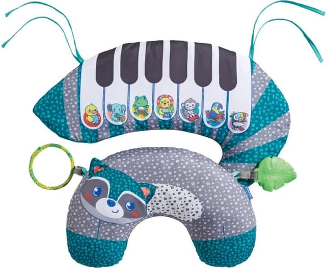 Detalle de Infantino 3-en-1 Tummy time Pillow and Piano : tapis de jeu évolutif dès la naissance
