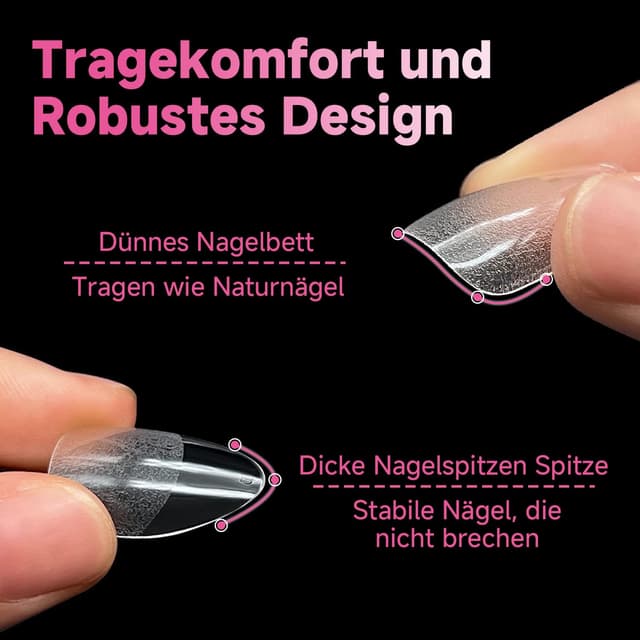 Detalle 2 de UNA GELLA Gel Nageltips Set 216 Stück