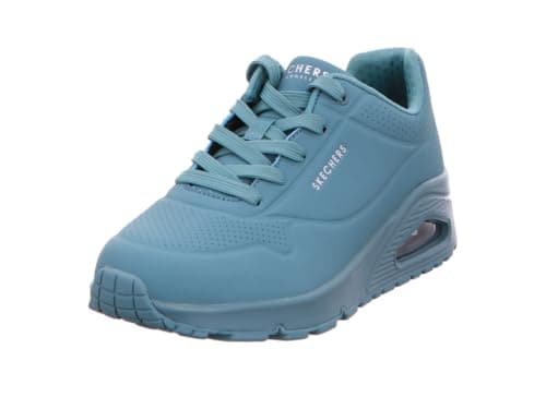 Detalle de Skechers Uno Stand On Air Zapatillas Mujer 37 EU Teal Durabuck Mesh