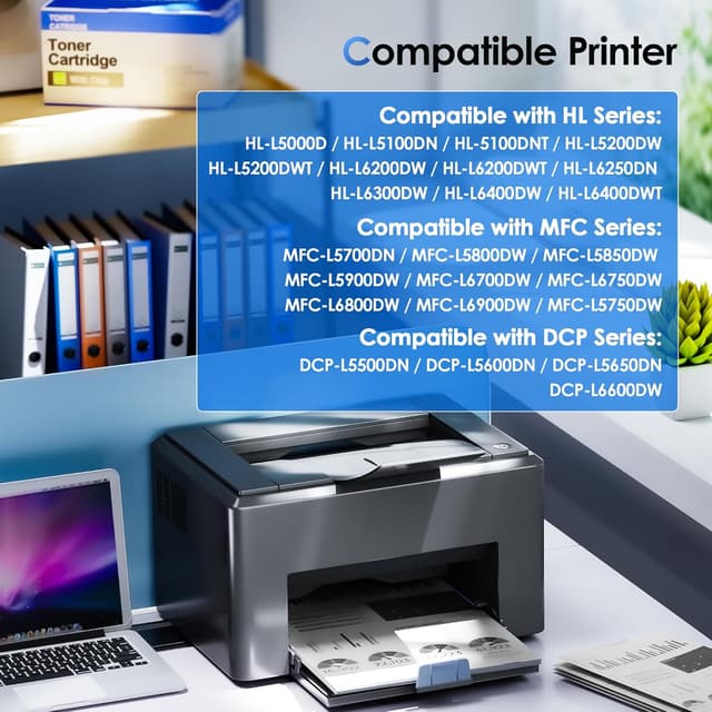 Detalle 2 de NOGIVY TN3480 Compatible Black Toner 2-pack 🖨