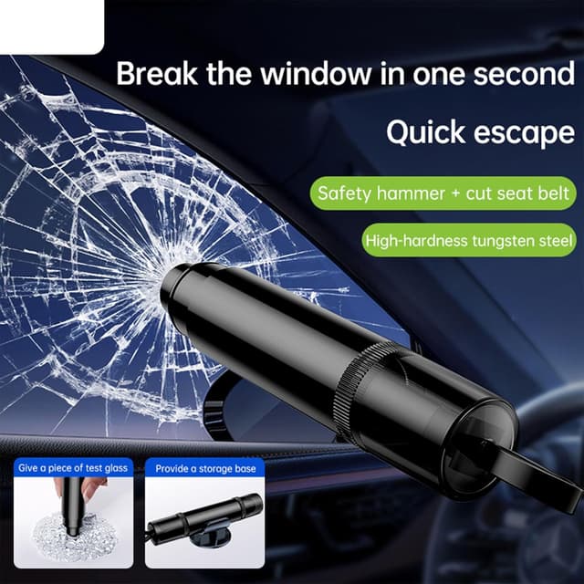 Thumbnail 4 de Clyfanesy 2-piece Car Emergency Hammer with Cutter