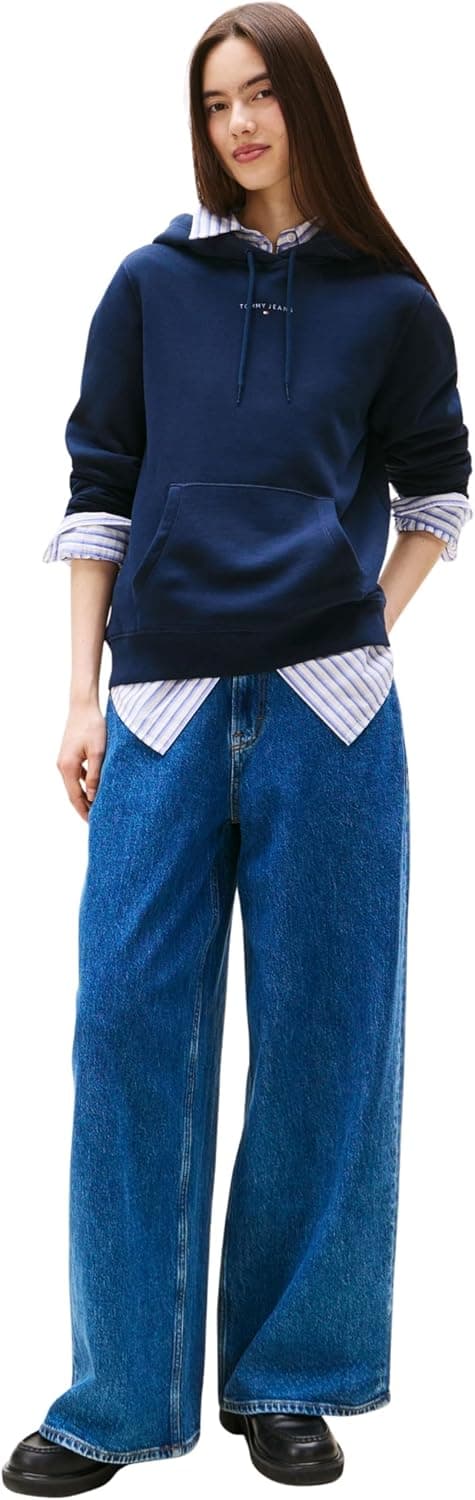 Thumbnail 3 de Tommy Jeans Donna Felpa Linear con Cappuccio