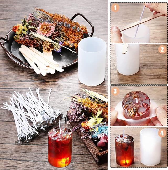 Thumbnail 2 de LBING Silikon-Kerzenformen 6 Stück – Kerzengießform 🕯