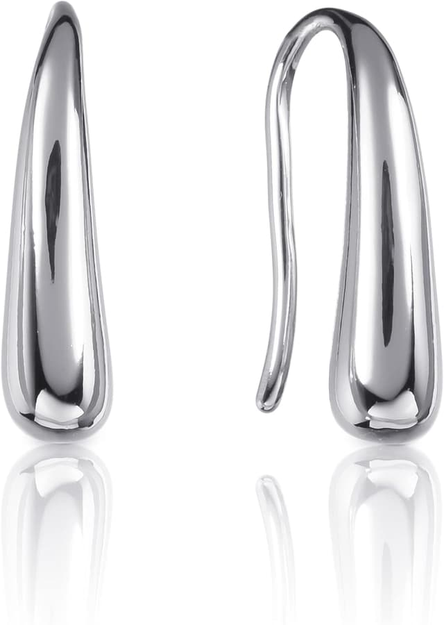Detalle de Zavana Graziosi orecchini pendenti a goccia (piccoli) per donna e ragazza in ottone placcato al rodio