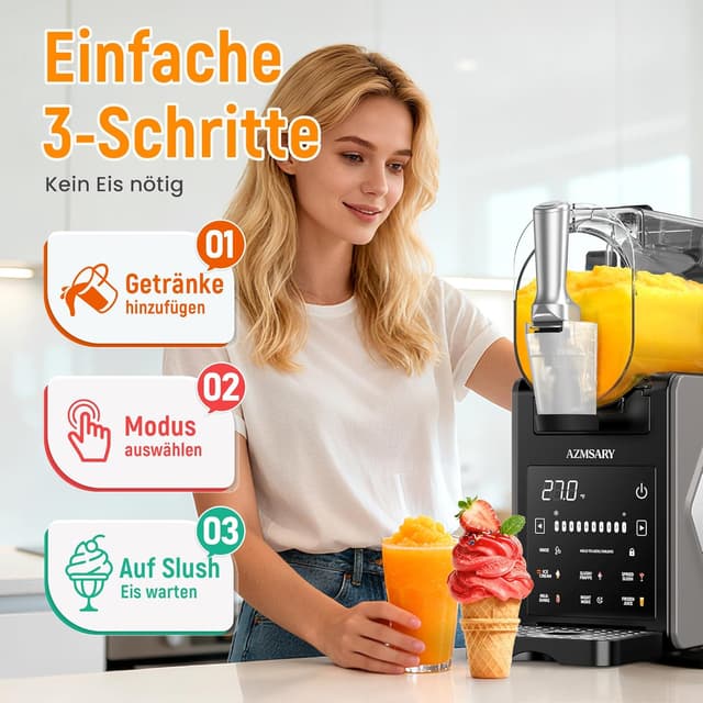 Thumbnail 6 de Azmsary Slush Maschine 2,5 L mit LED