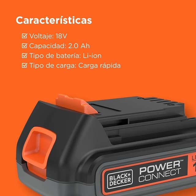 Thumbnail 4 de BLACK+DECKER BL2018-XJ 2,0 Ah batería 18V
