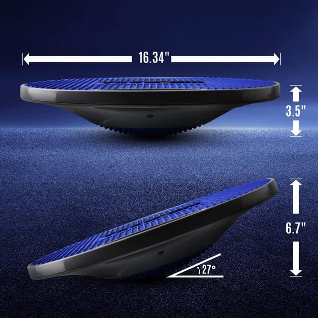 Detalle 2 de Yes4All 350LBS Professional Wooden Balance Board for Physical Therapy (Anti-slip rocker wobble board)