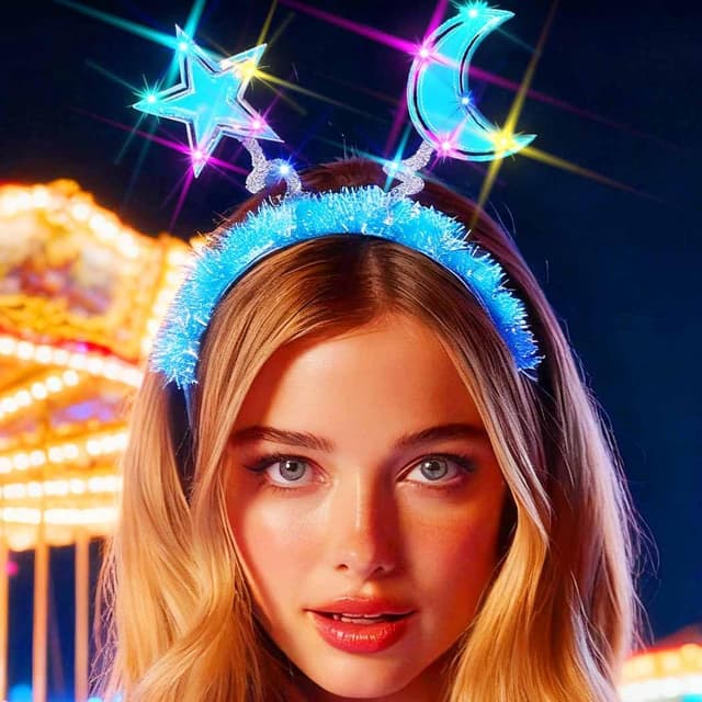 Thumbnail 5 de Unicra Light Up Headband Star Moon LED One Size