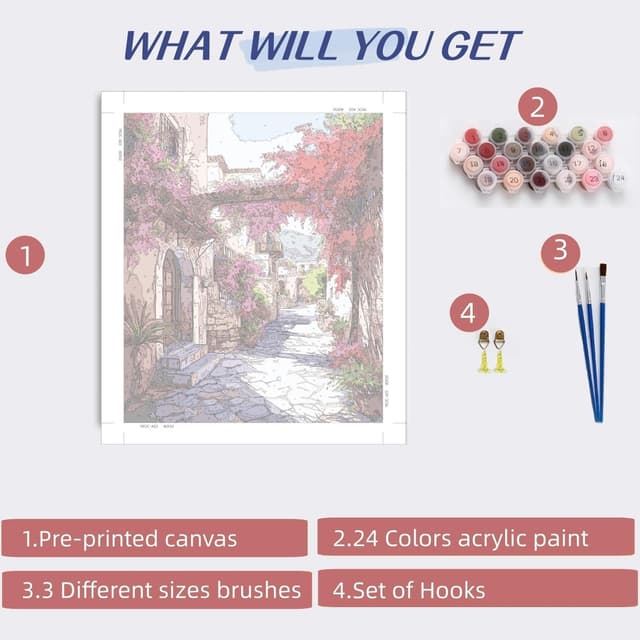 Thumbnail 1 de YUCCAORCHID Pintura por Números Adultos 40x50 cm 🎨