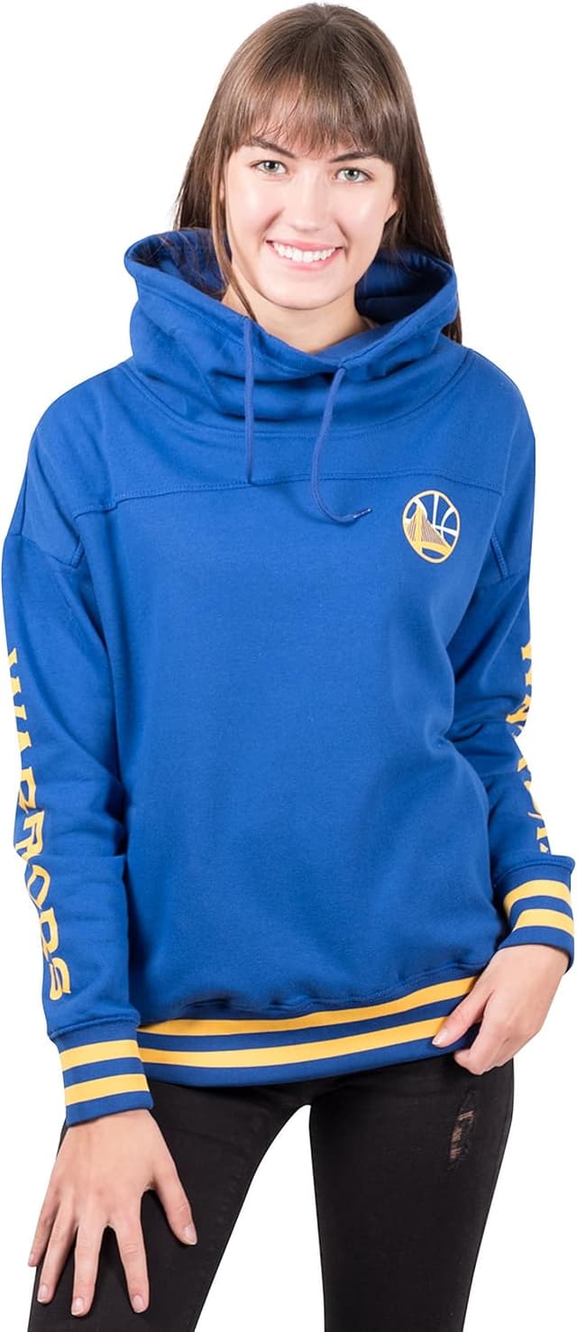 Detalle 2 de Ultra Game Women’s NBA Official Fleece Hoodie Pullover (Funnel Neck) Sweatshirt