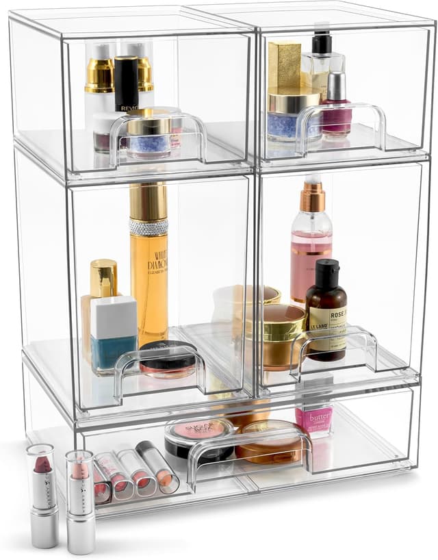 Thumbnail 6 de Sorbus Acrylic Storage Containers 5-pack — 12.1" wide