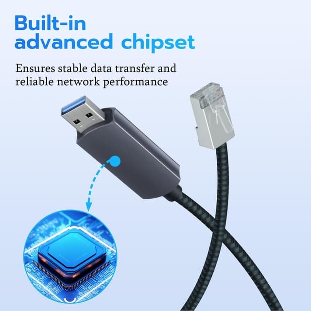 Thumbnail 6 de Wigearss Cavo USB-A 3.0 a RJ45 2M