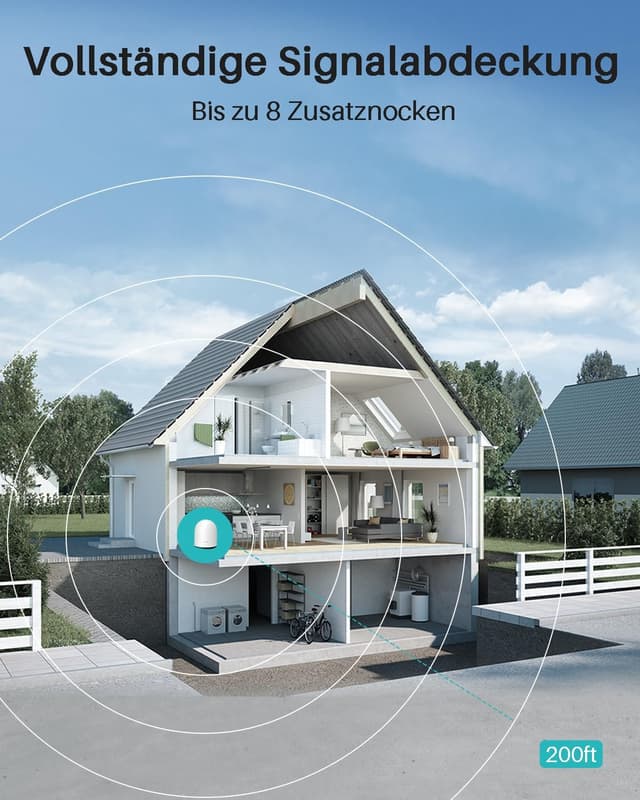 Thumbnail 4 de WUUK Überwachungskamera Außen Akku