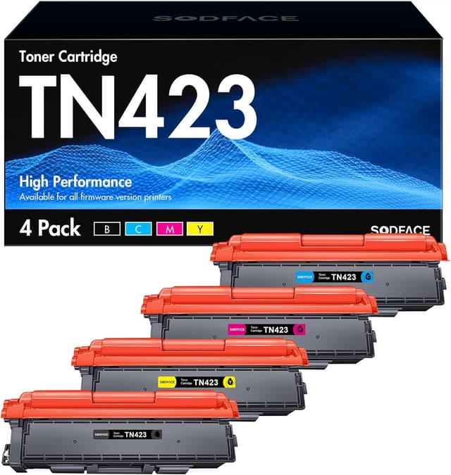 Detalle de SODFACE TN423 4-Pack toner cartridges