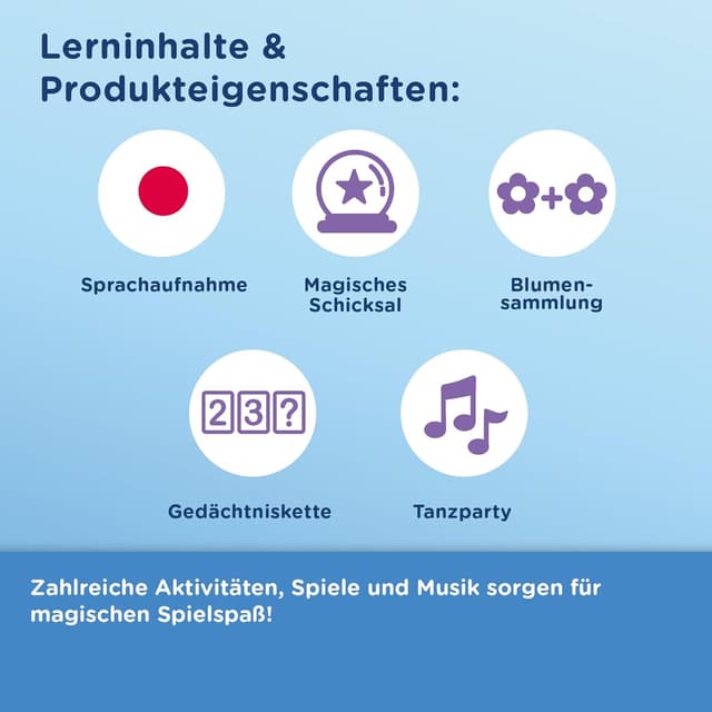 Detalle de VTech Unicorn Academy: Magisches Tagebuch mit Sophias Originalstimme für Kinder (5–12 Jahre)