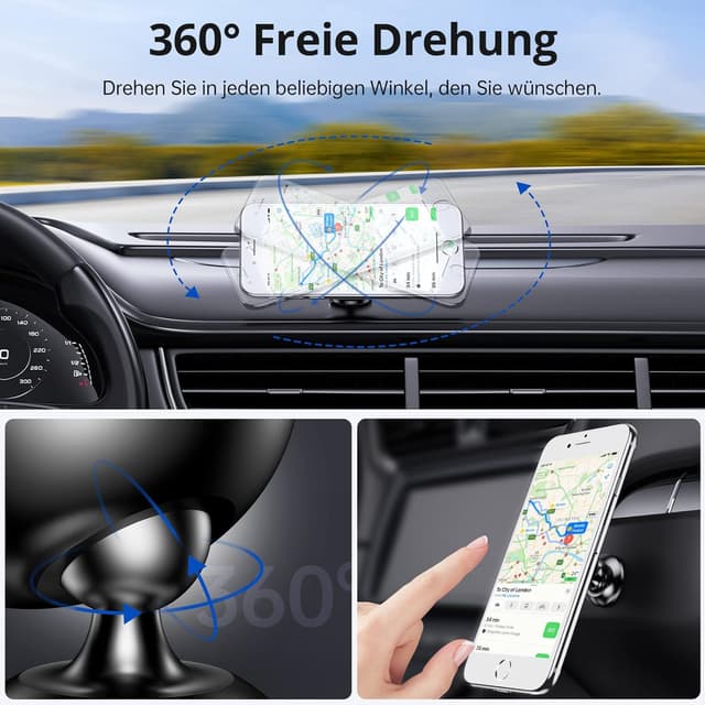 Detalle de SYNCWIRE Auto Magnet 360° Handyhalterung