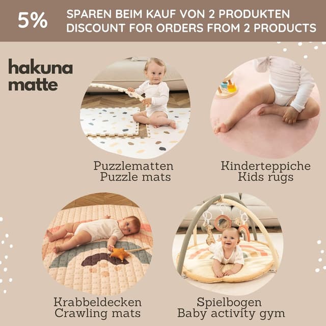 Detalle 2 de Hakuna Matte Puzzlematte Baby 1,7x1,2 m