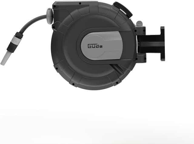 Detalle de Güde Automatik-Schlauchtrommel 20-2-2 1/2 für die Wandmontage (180° schwenkbar, 20 m Schlauch)