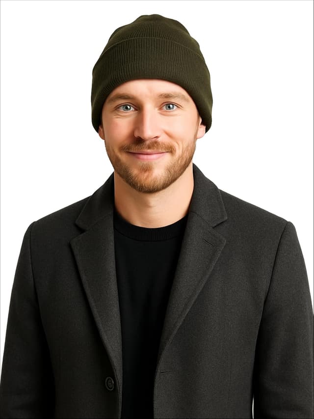 Detalle 2 de DonDon Bonnet hiver tricoté homme & femme – beanie design classique