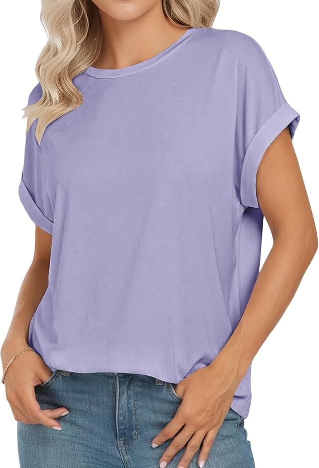 Detalle 1 de Cuptacc t-shirt femme col rond ample