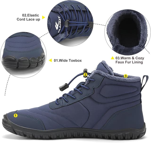 Thumbnail 2 de FLARUT Scarpe Invernali Barefoot a Punta Larga
