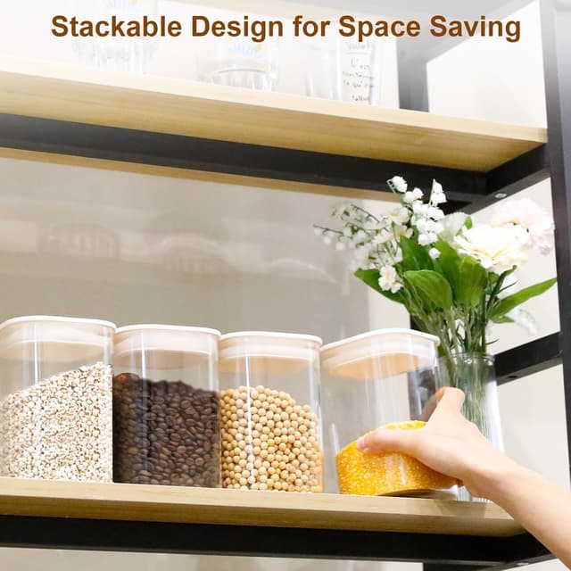 Thumbnail 6 de Cozary 1100ml Barattoli Vetro quadrati impilabili