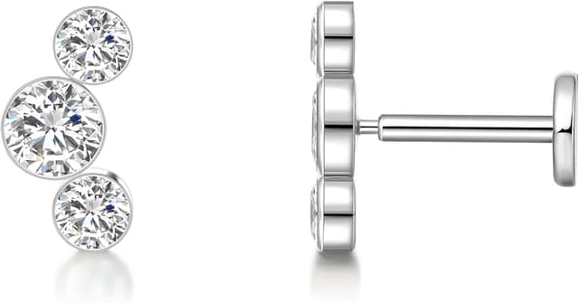 Thumbnail 6 de Limerencia 18G Titan Tragus Piercing Labret Stecker