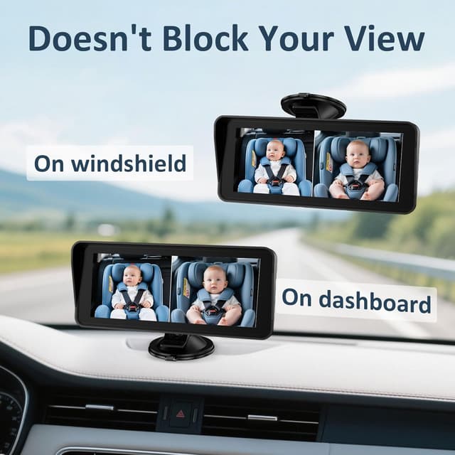 Thumbnail 6 de Tomoia 6.9-inch baby car camera 1080p rear-facing