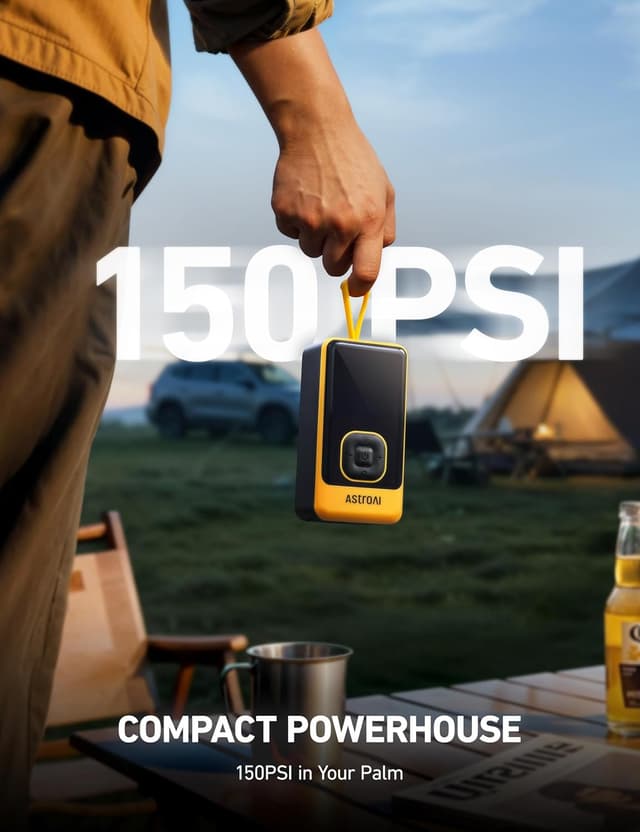 Detalle 1 de AstroAI L7 Air Inflator 150PSI
