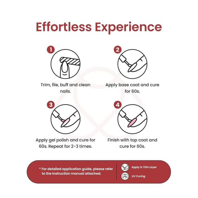 Thumbnail 6 de Beetles Jelly Gel Nagellack-Set mit 6 Nuancen (neutral, durchscheinend, Nude-Rosa) – UV/Soak-off für DIY-Maniküre