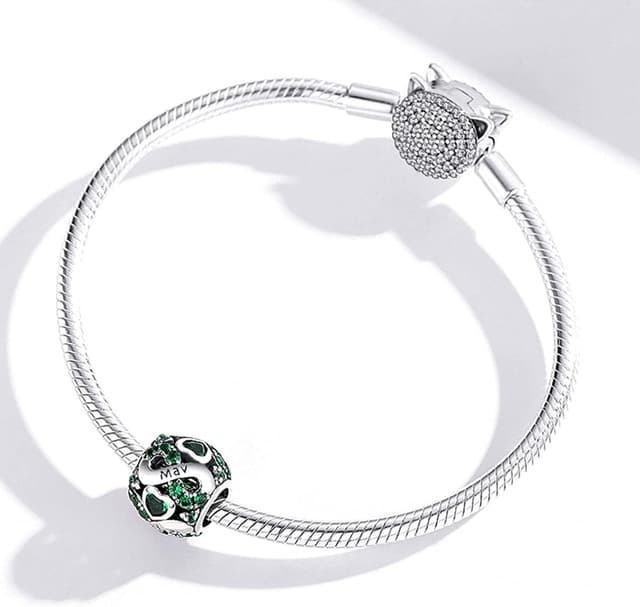 Detalle de ShiYu 925 Sterling Silber Geburtsstein Charms Anhänger (Pandora/Chamilia/Biagi/Troll kompatibel)