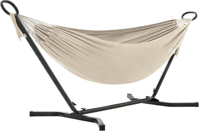 Detalle de SONGMICS Hängematte mit Gestell 210 x 150 cm