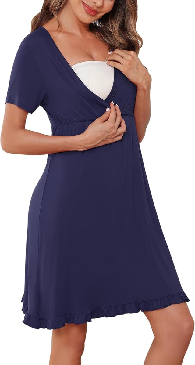 Thumbnail 6 de Bresdk Camisón Lactancia 95% algodón