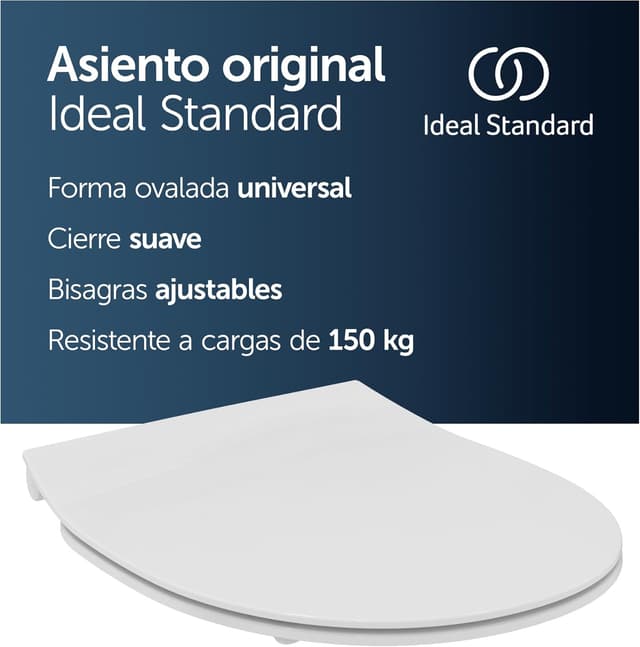 Thumbnail 1 de Ideal Standard Tirso Asiento de Inodoro con Cierre Suave 🚽