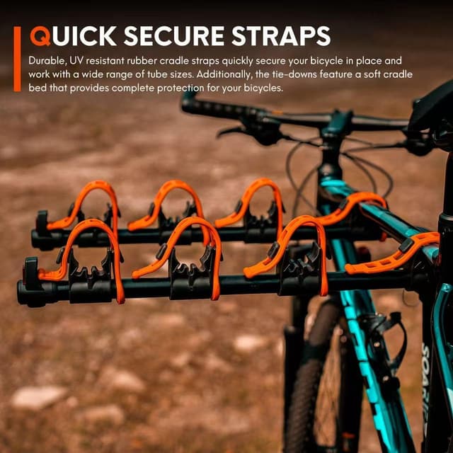 Detalle 2 de Soarify 4-Bike Hitch Mount Bike Rack (2" Receiver) for Cars, SUVs, RVs