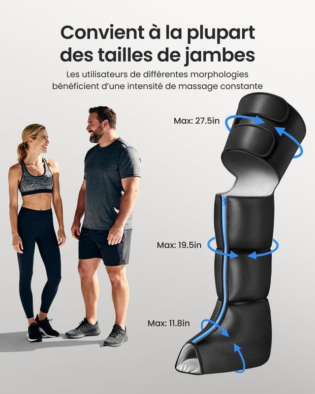 Thumbnail 6 de RENPHO Chauffage Bottes Pressothérapie Jambes 70 cm