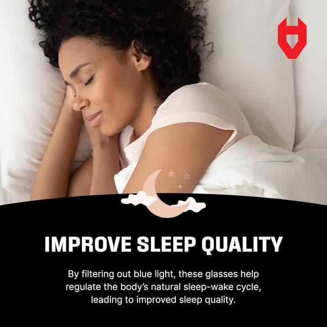 Detalle 2 de NoCry Blaulicht-Filter Schutzbrille 100% UV-Schutz