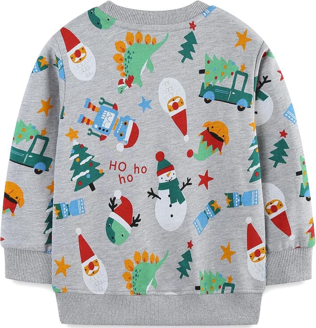 Thumbnail 6 de MUJOQE Jungen Weihnachtspullover aus Baumwolle mit Weihnachtsmann- & Rentier-Motiven (92–122)