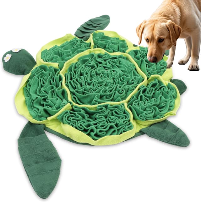 Detalle de IOKHEIRA Dog Snuffle Mat (Turtle Design) – Large Interactive Feeding & Smell Training Mat
