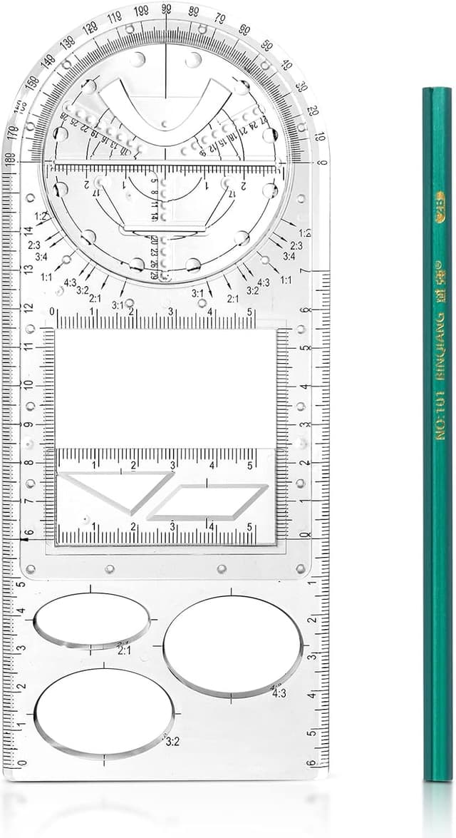 Imagen de Vicloon règle géométrique 20 cm en OfertitasTOP
